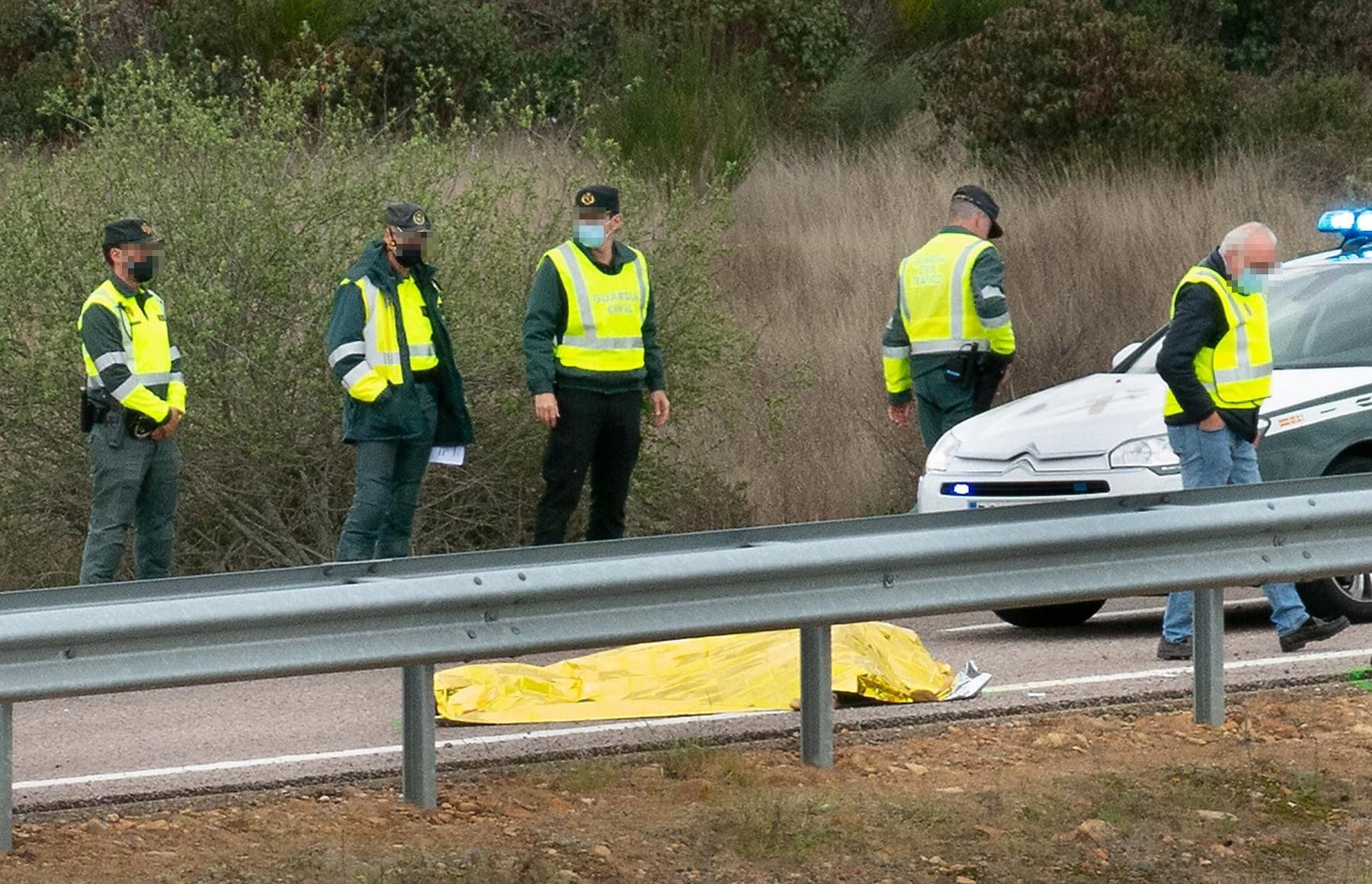 Un accidente de moto en la autovía A-62. Archivo