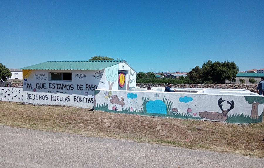 Los alumnos del CRA Tierras de Sayago convierten en espacio verde un vertedero