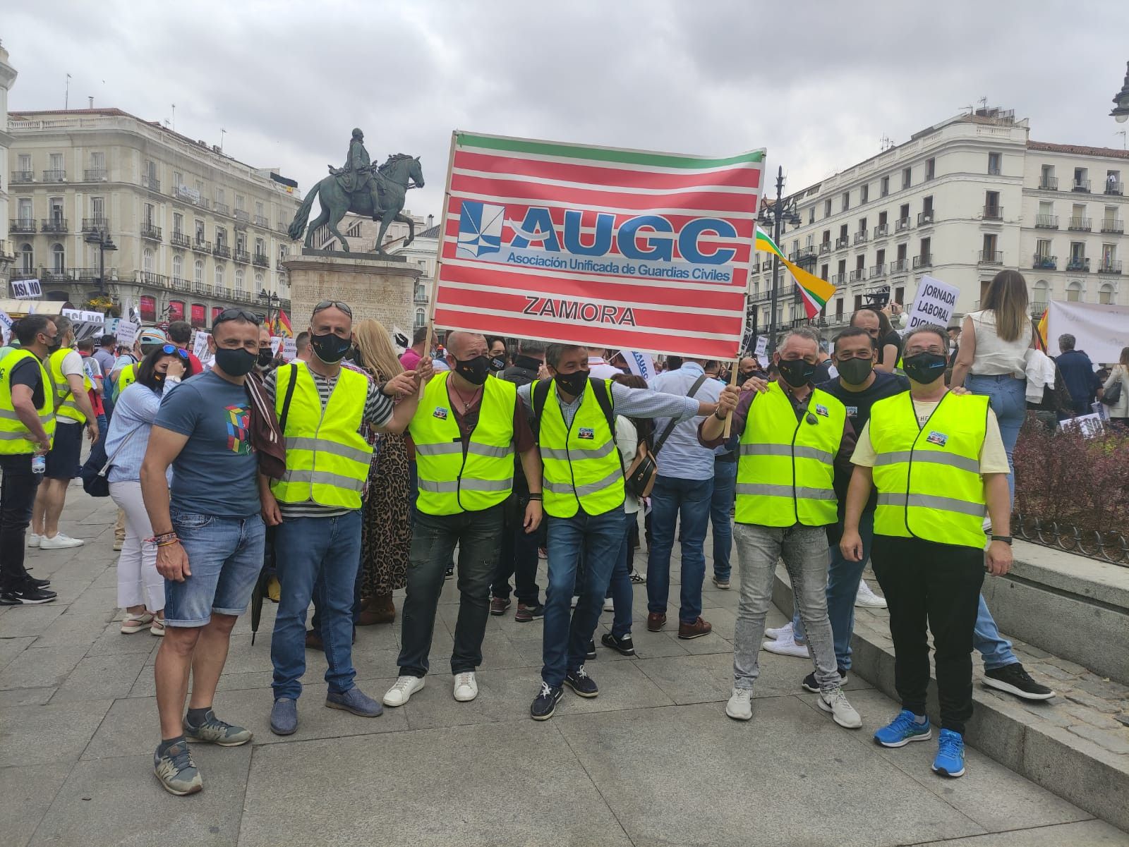 VÍDEO | Guardias civiles zamoranos se manifiestan en Madrid por el “retroceso” de sus derechos laborales y sociales