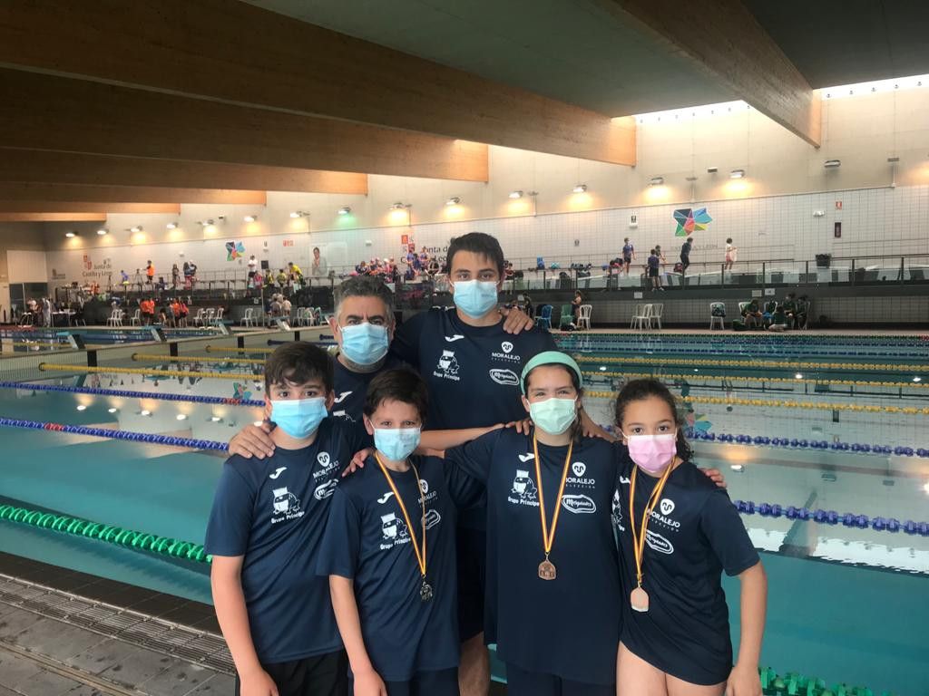 El CD Natación San José Obrero logra cuatro medallas en el Autonómico Benjamín de Verano