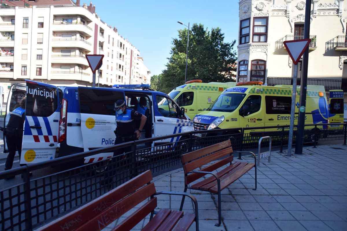 Evacuado al hospital un motorista tras sufrir un accidente en Zamora capital