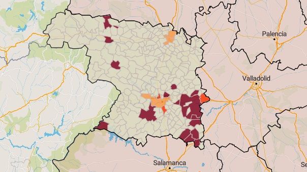 Municipios de Zamora en riesgo