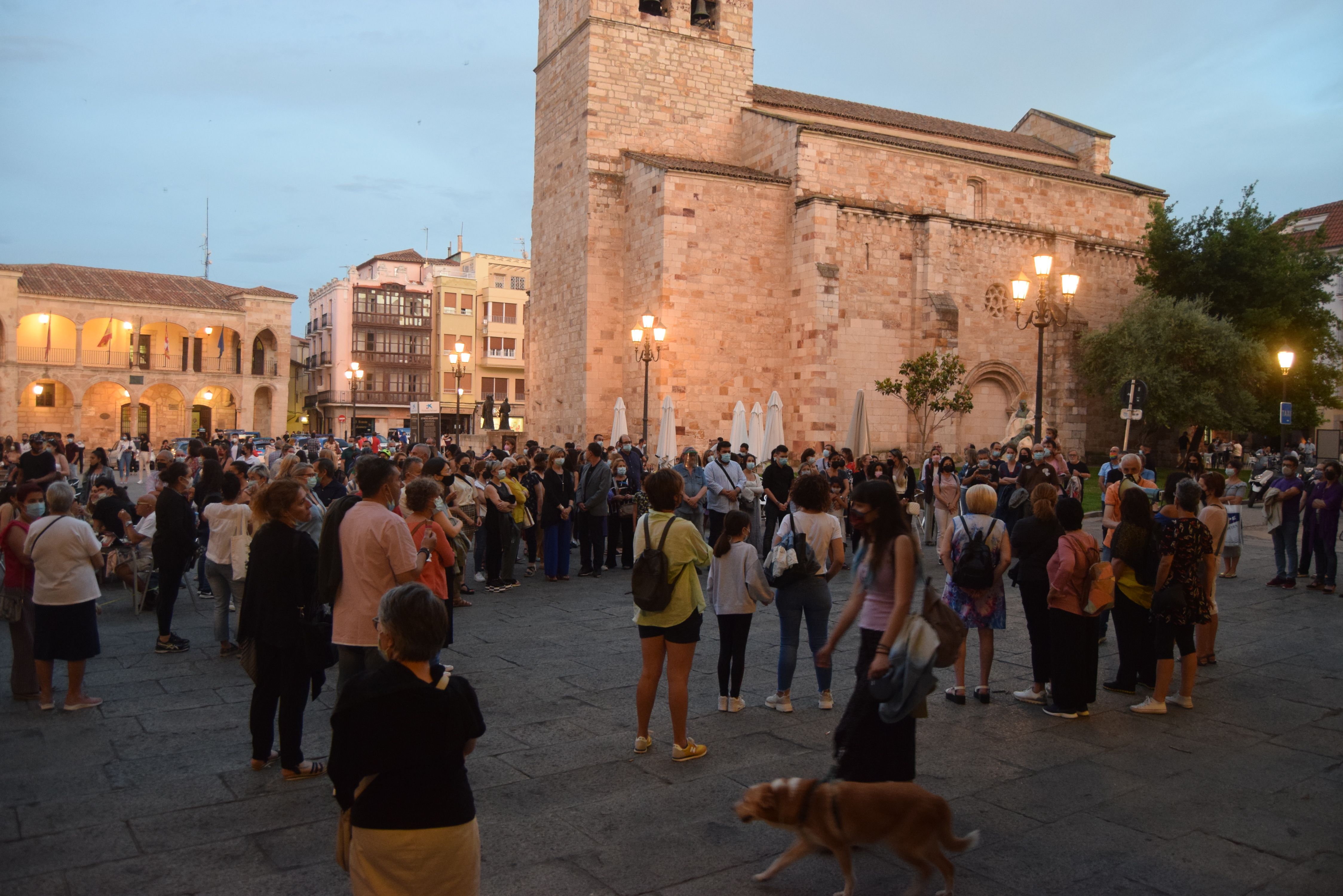 Concentración en la Plaza Mayor