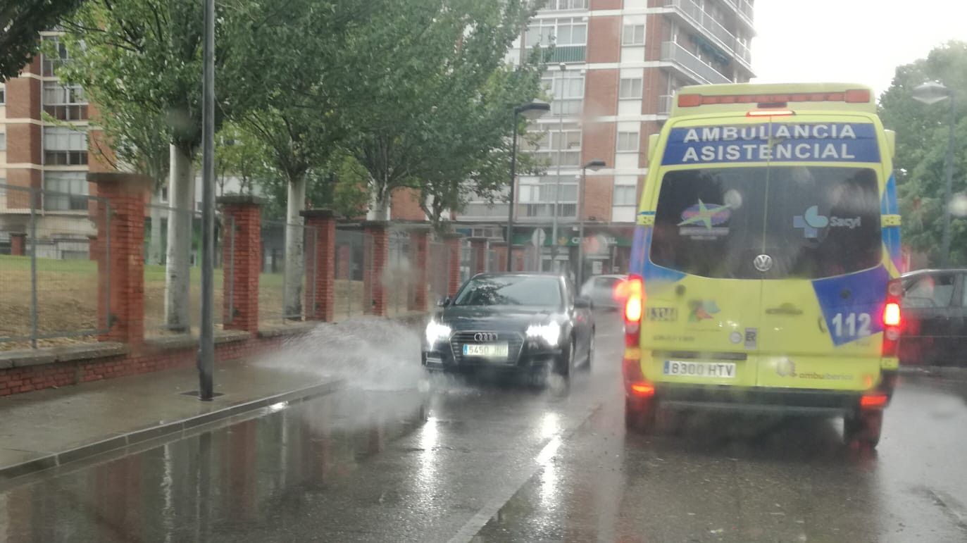 Lluvia en Zamora capital. Archivo