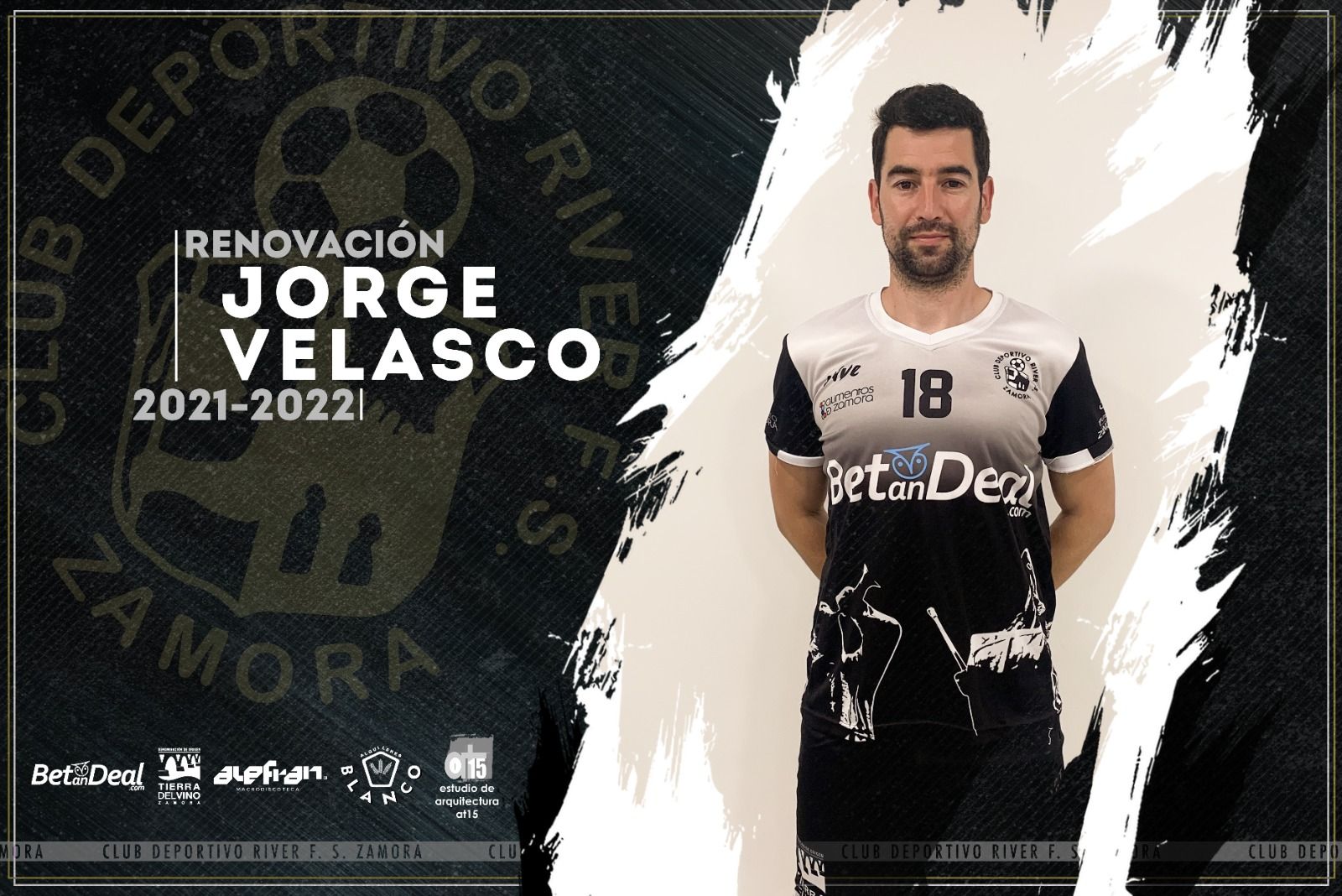 Cartel de renovación de Jorge Velasco