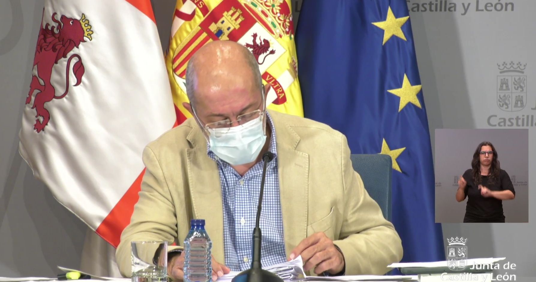 Francisco Igea durante la rueda de prensa