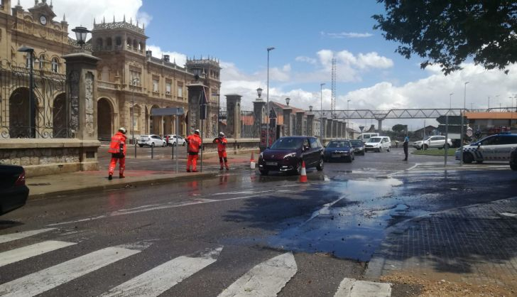 Inundación en la estación de tren (2)