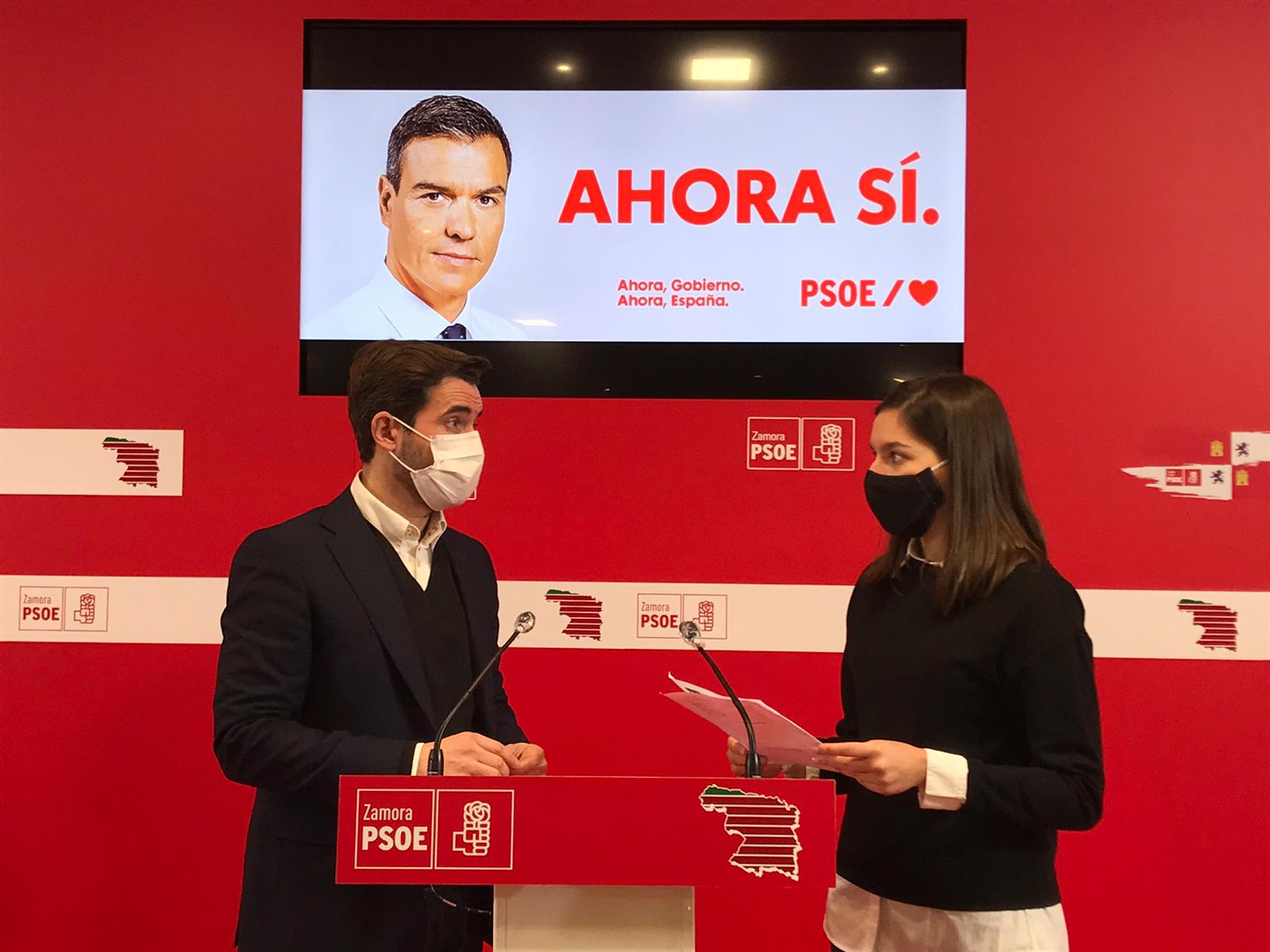 PSOE Zamora. Antidio Fagúndez y Ana García