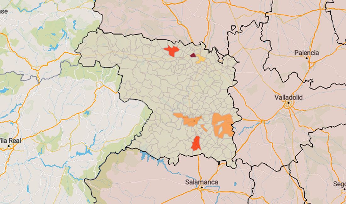 Mapa de situación de los municipios