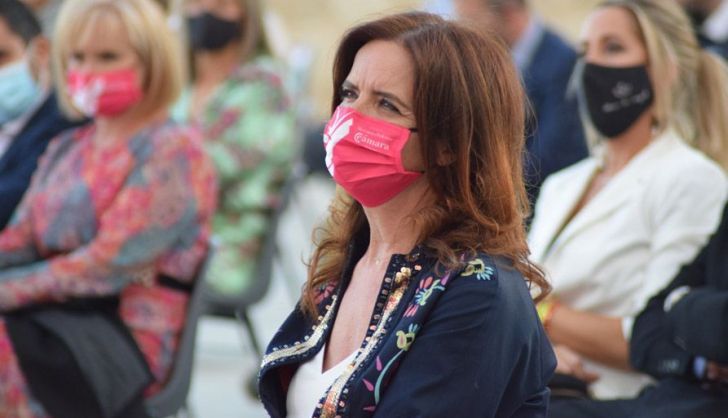 Ana Carlota Amigo durante el acto de los Premios Mercurio y Vulcano.