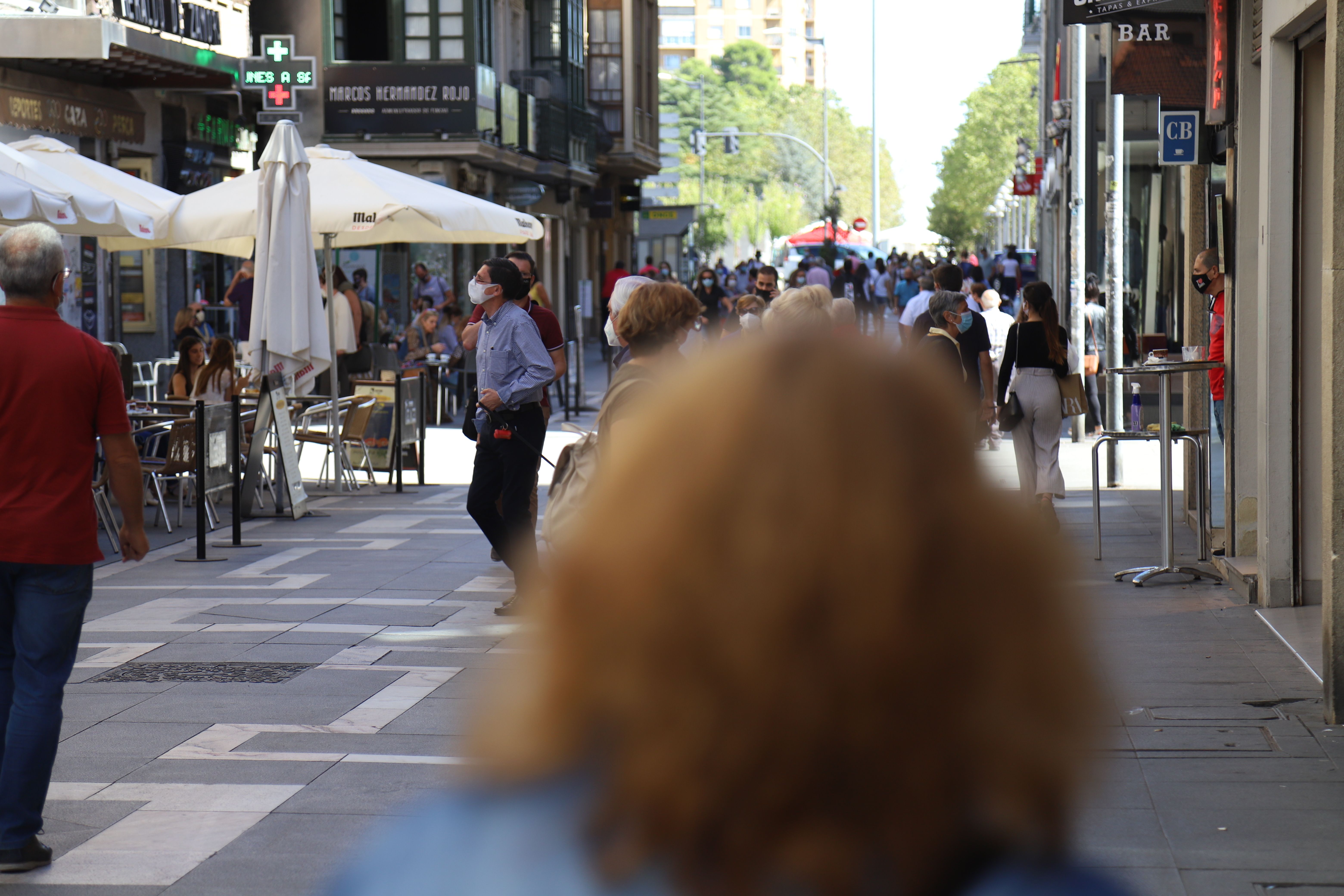 Imagen de la calle Santa Clara una mañana de junio