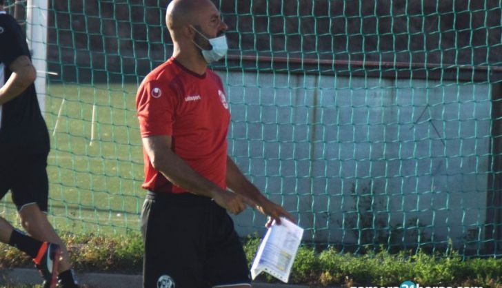 David Movilla dirige un entrenamiento del Zamora CF