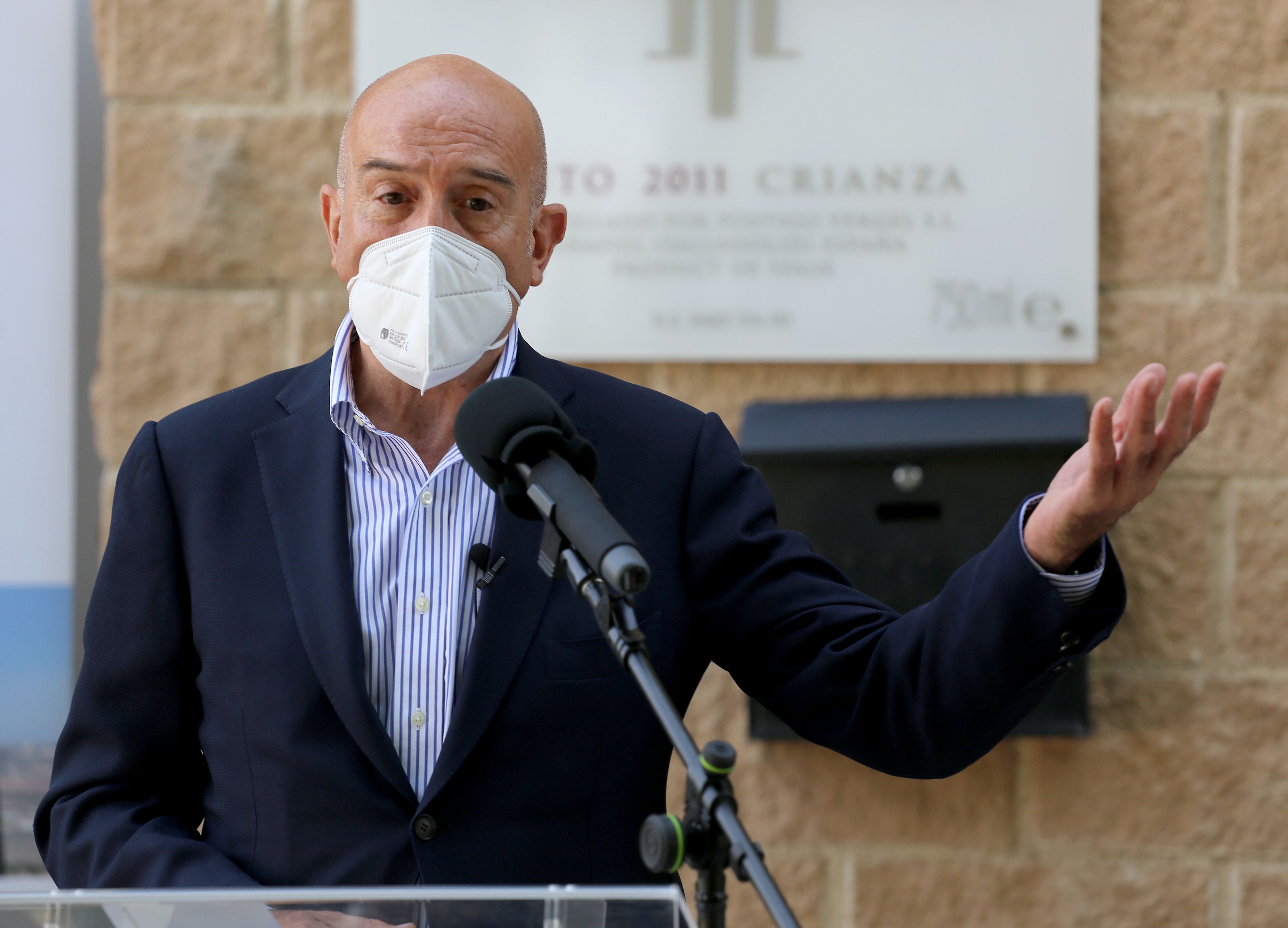 Jesús Julio Carnero, durante la rueda de prensa