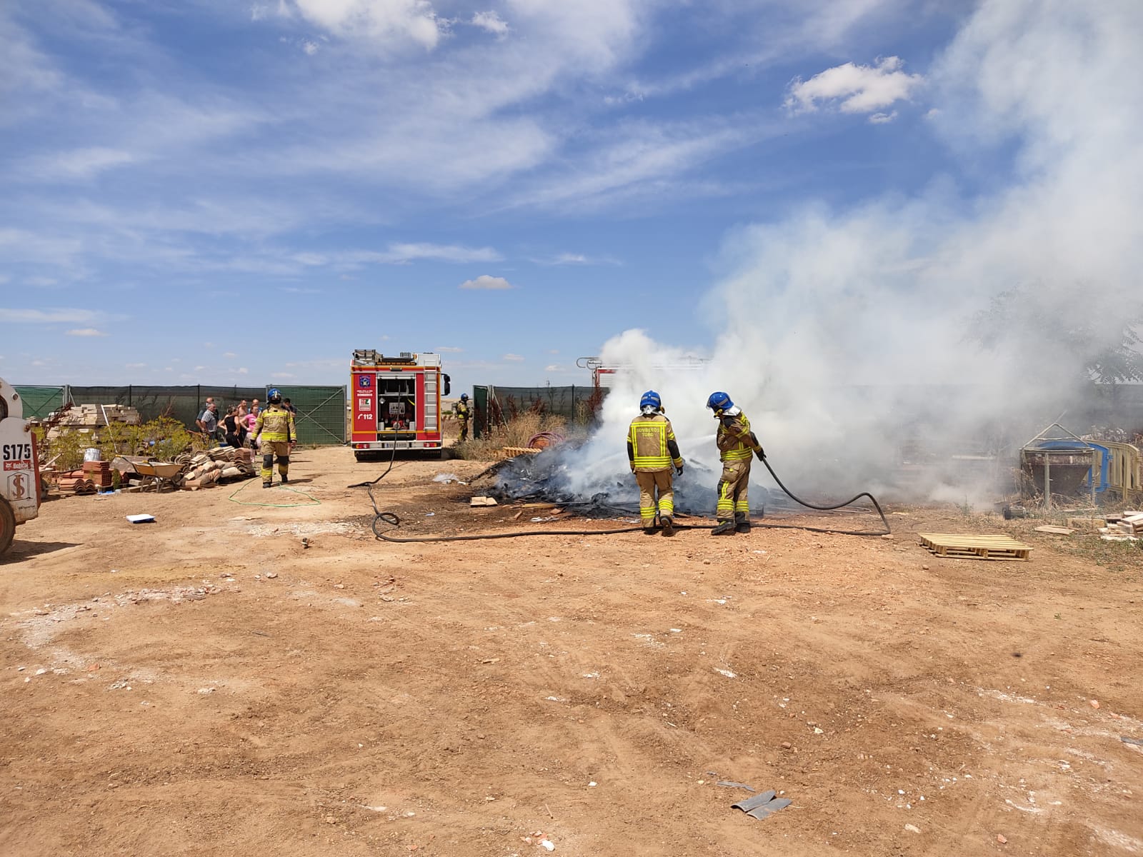 Incendio en Toro. Actuación de los bomberos