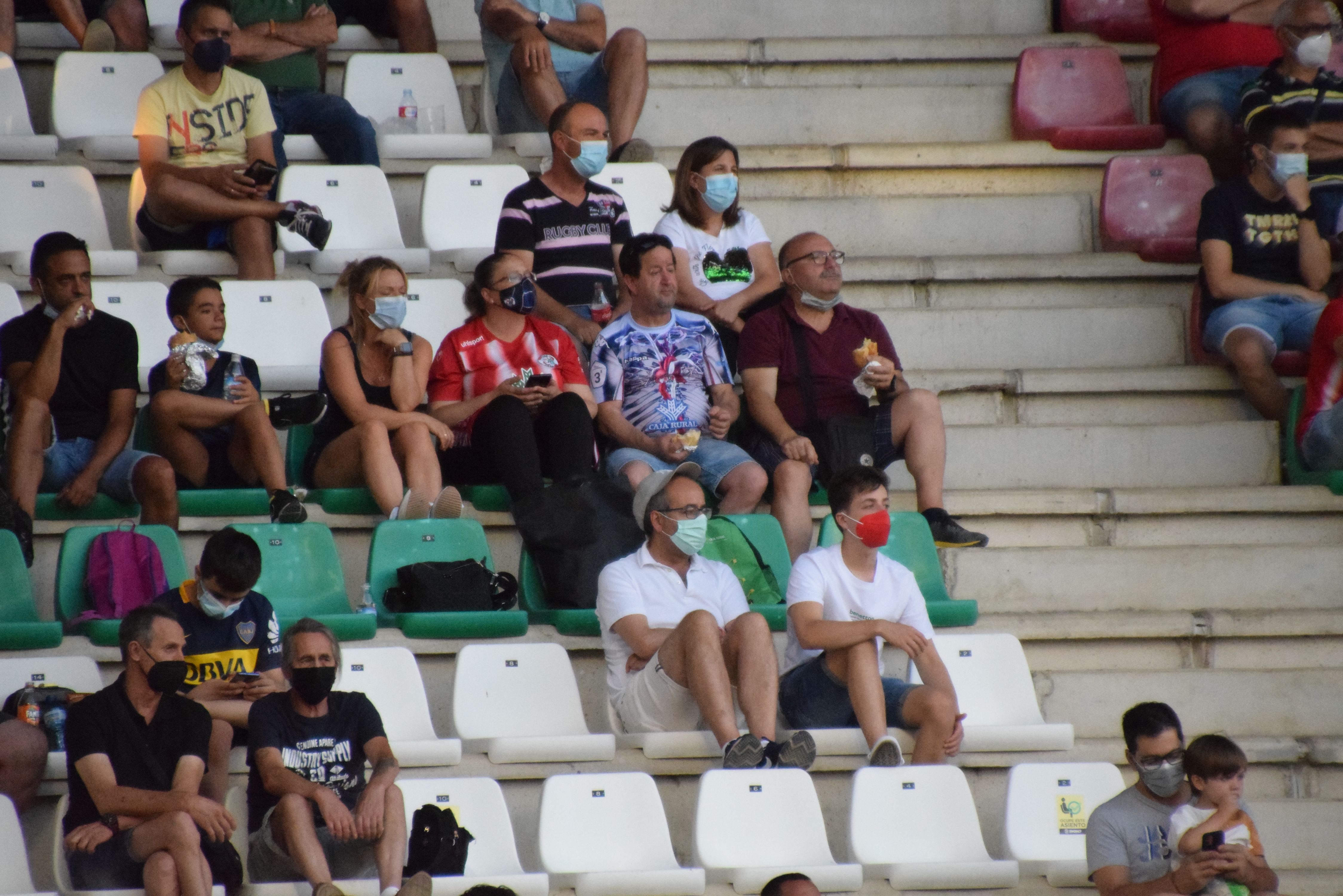 Público en el Ruta de la Plata en el partido frente a la Ponferradina