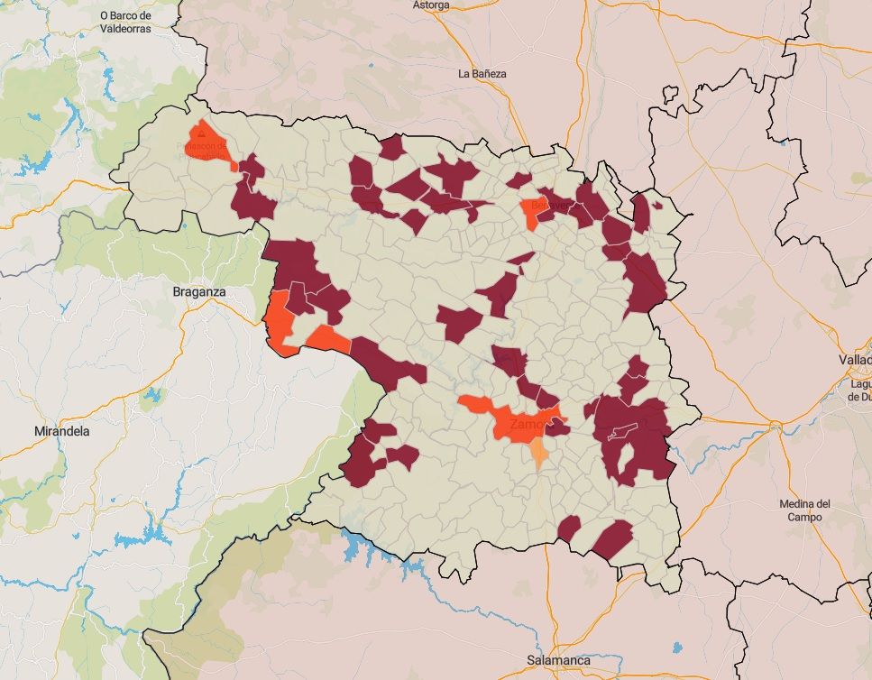 Mapa incidencia municipios miércoles 11 de agosto