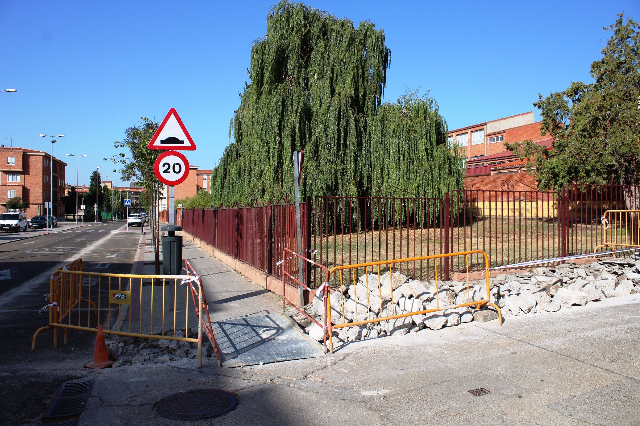 Obras en el colegio de La Candelaria