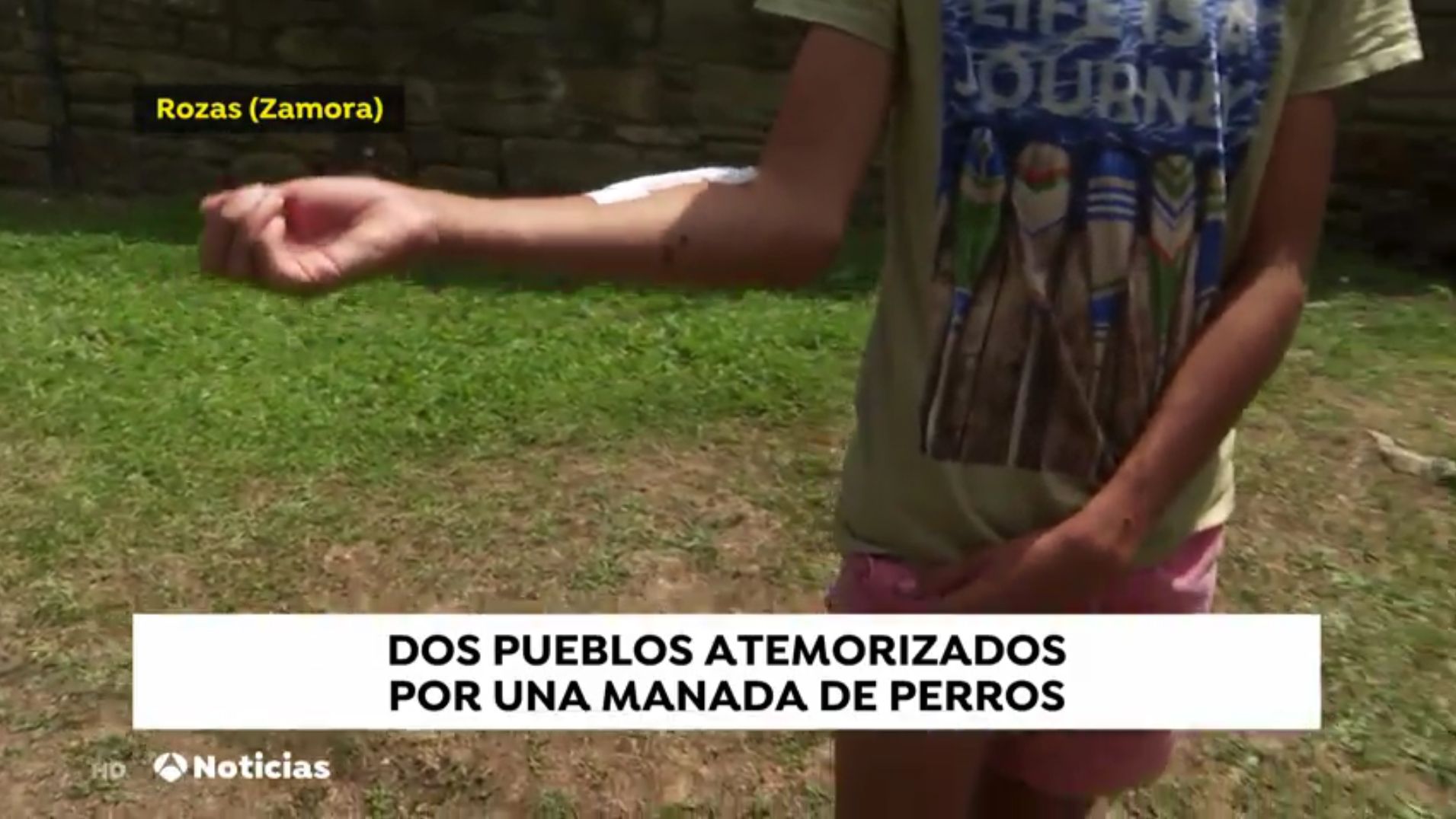 Imagen del vídeo de Antena 3 en la zona