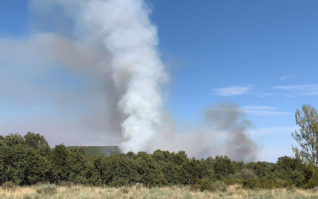 Incendio forestal de Asturianos