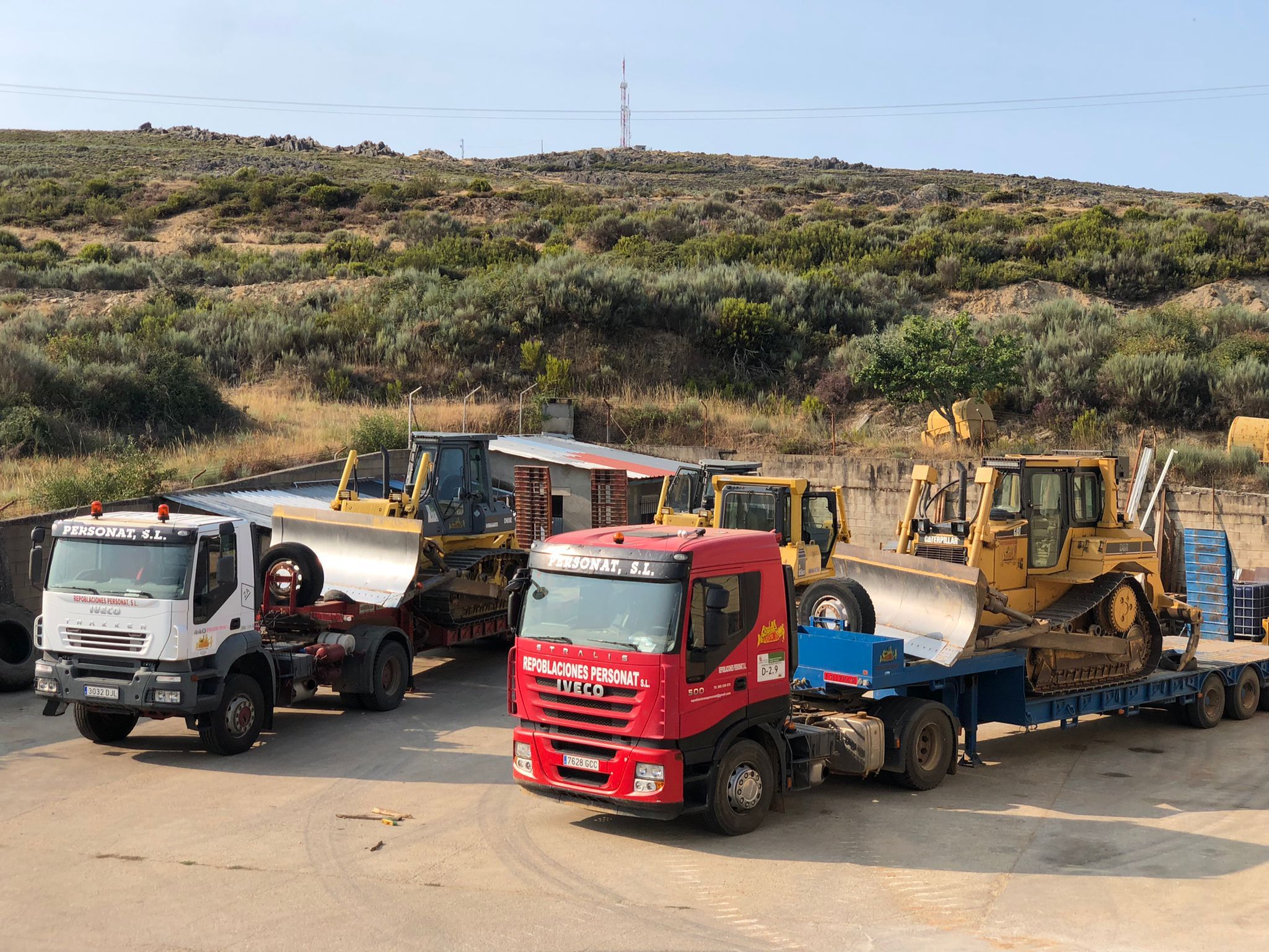 Equipos de maquinaria pesada de Sanabria