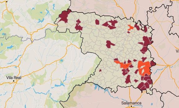 Municipios en riesgo este miércoles