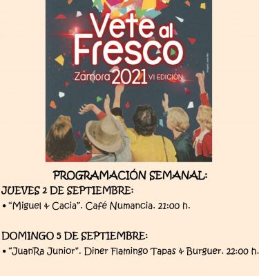 cartel semanal vete al fresco 30 ag  5 septiembre