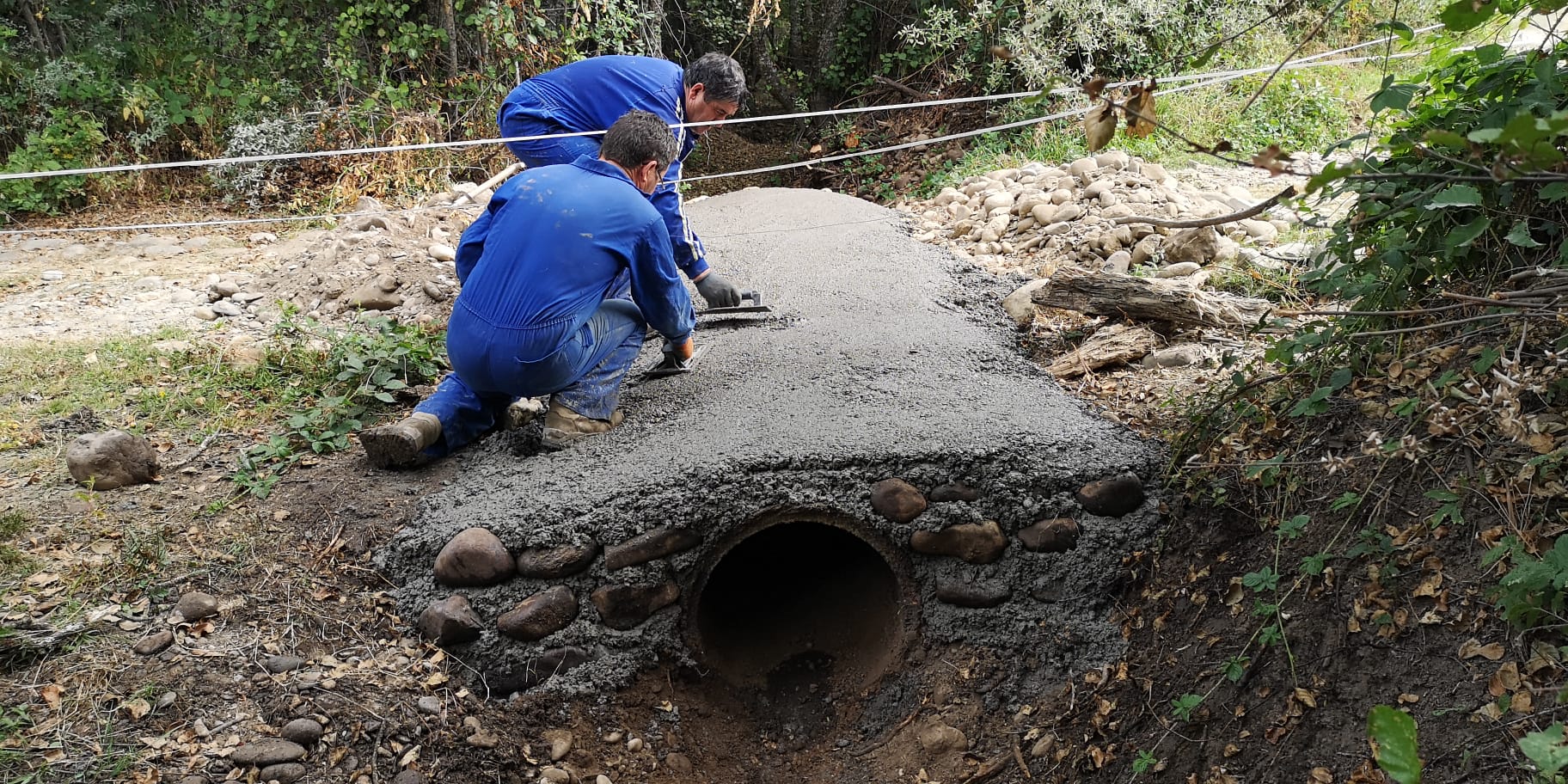 Restauración presa de la Veiga