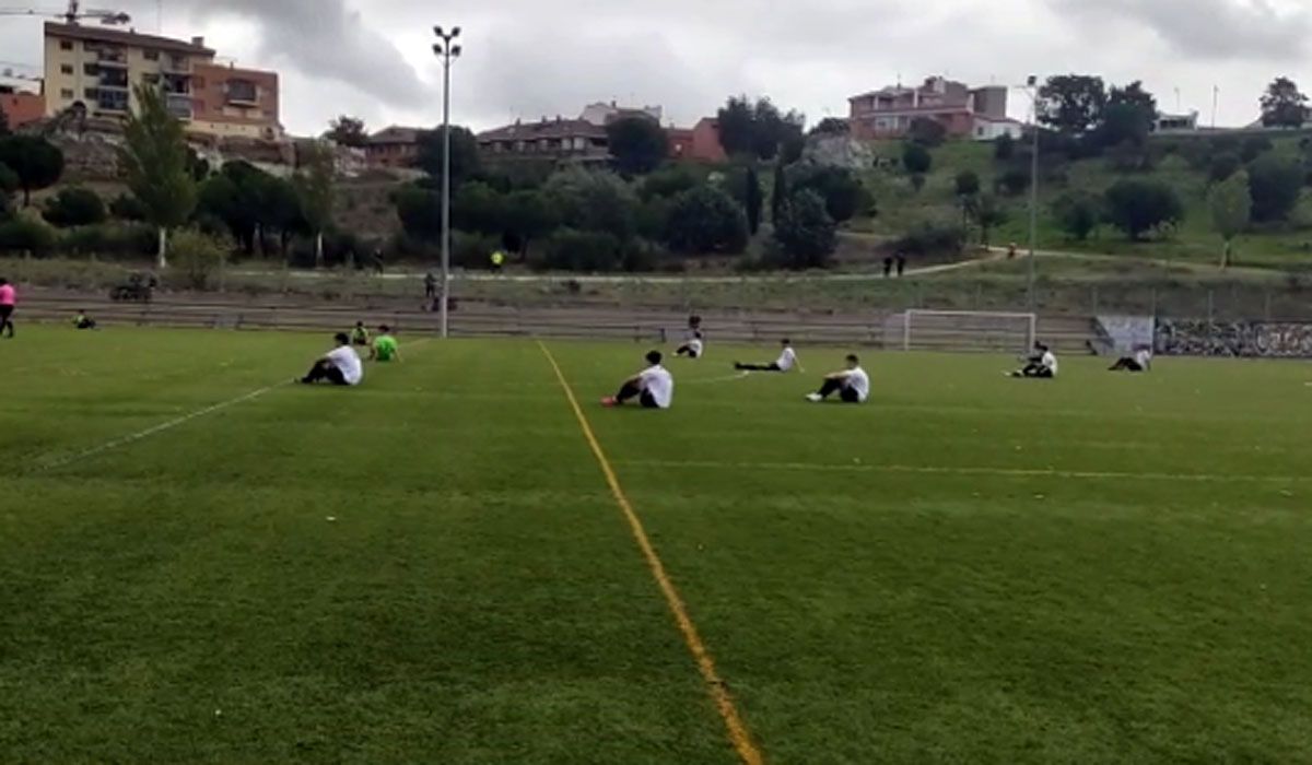 Sentada de los jugadores en forma de protesta