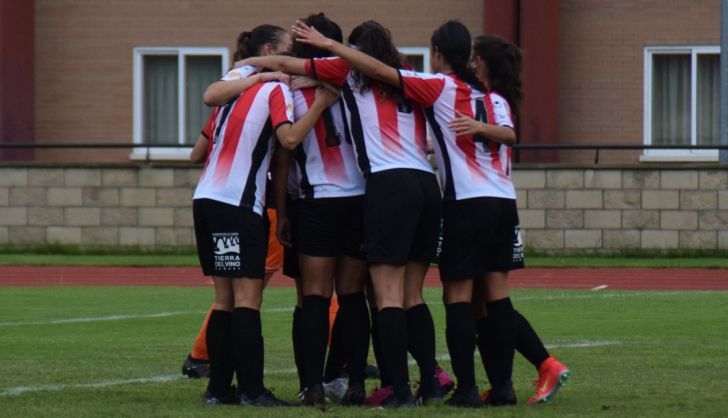 Las jugadoras del Amigos del Duero celebran un gol