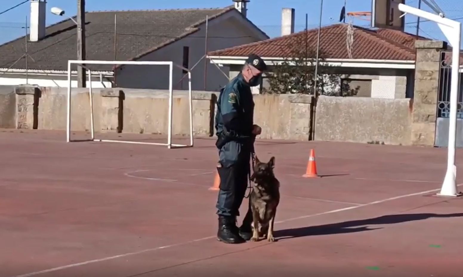 Exhibición de la Guardia Civil en Fermoselle