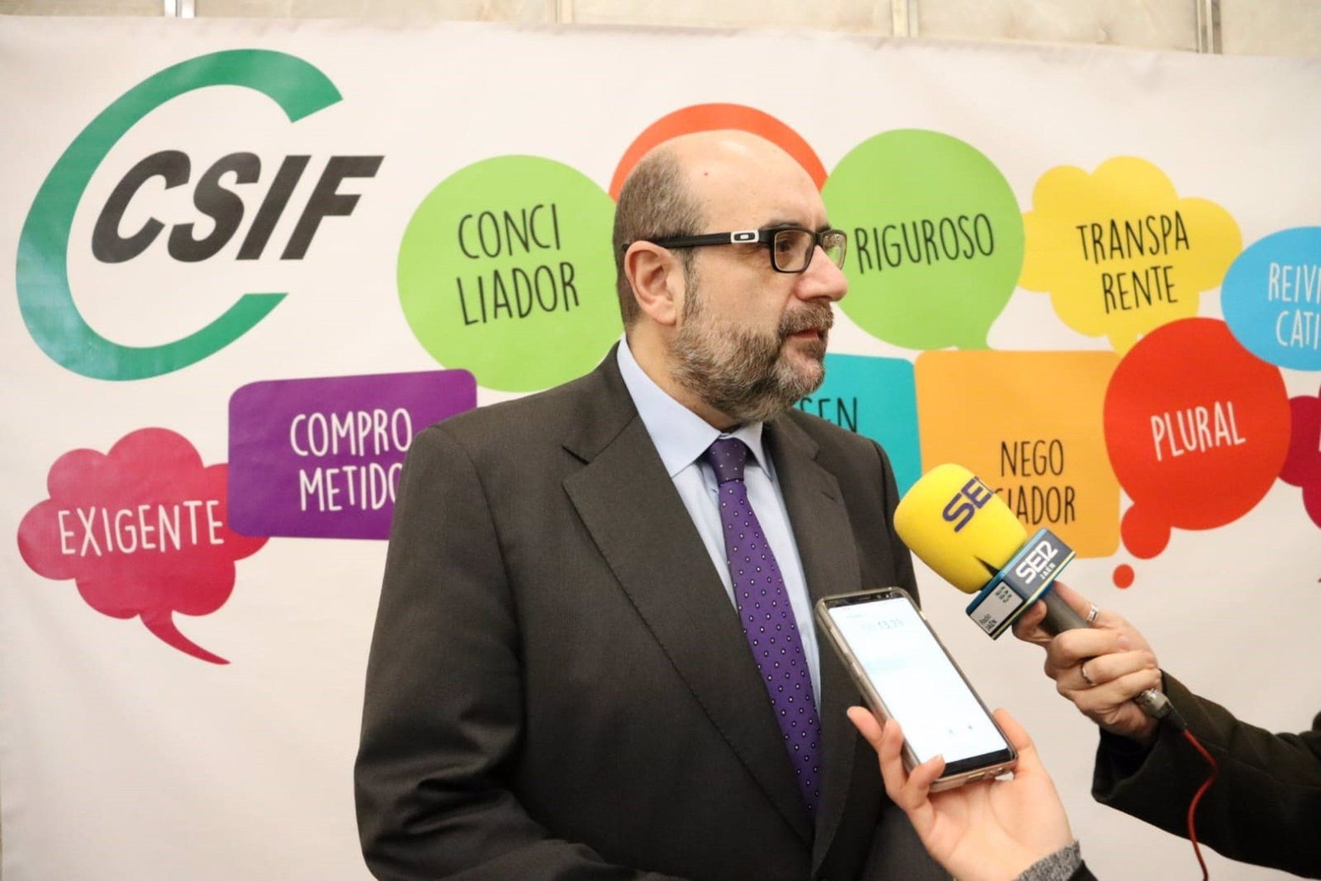 Archivo   Miguel Borra, presidente nacional de CSIF