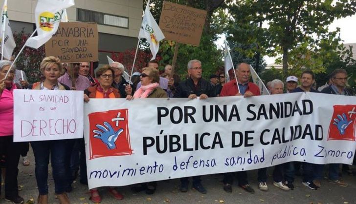 Concentración por la sanidad pública