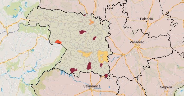 Municipios en riesgo este miércoles