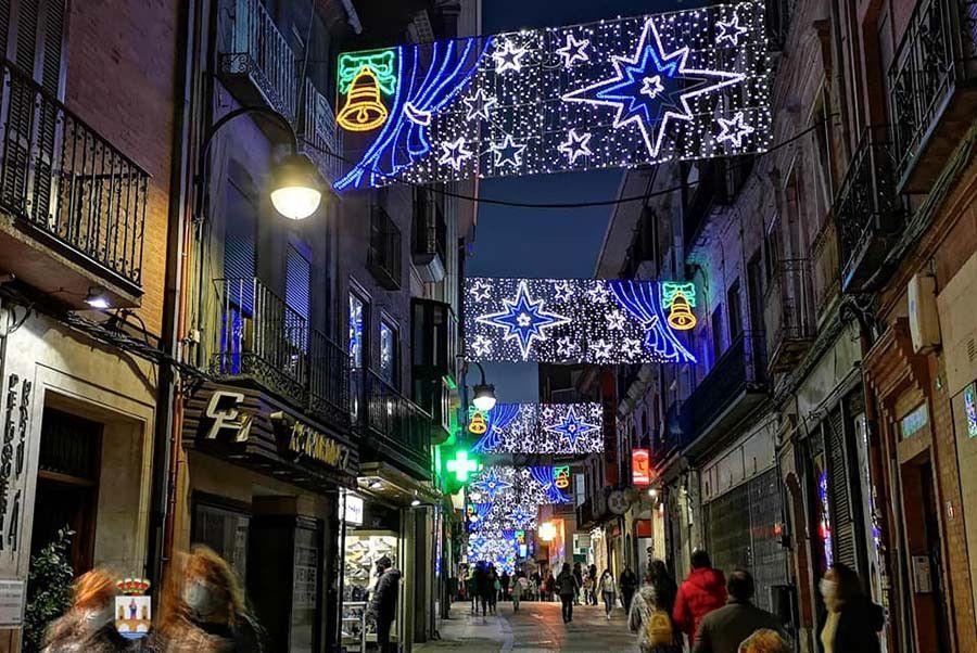 Luces navedeñas en las calles de Benavente