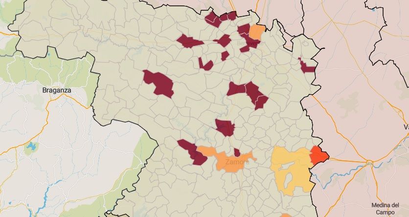 Municipios en riesgo este miércoles