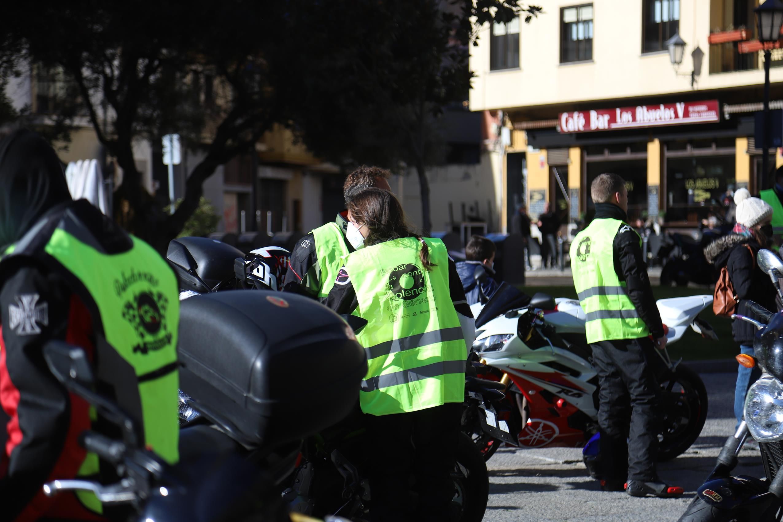 Marcha motera en Zamora contra la violencia de género 