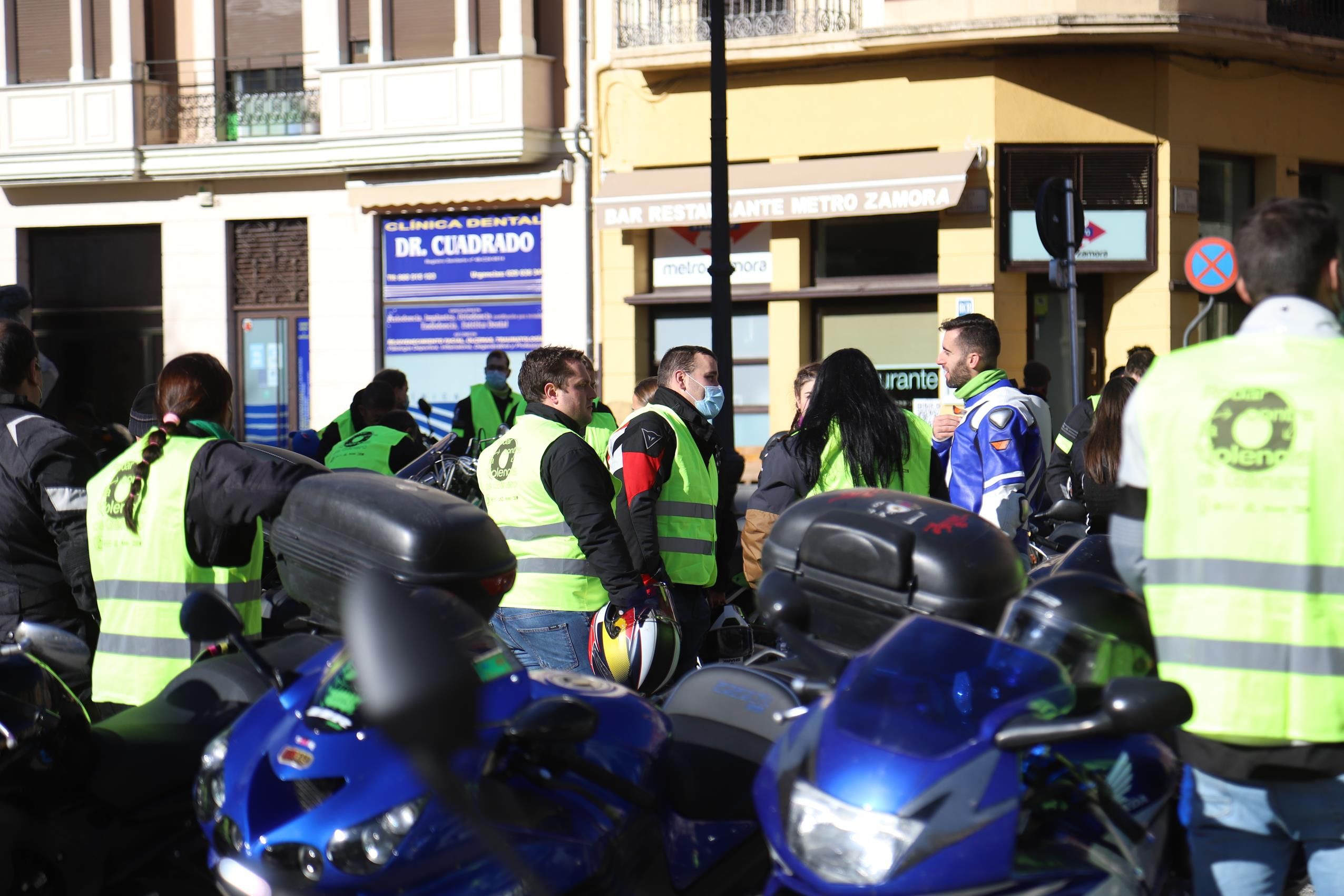 Marcha motera en Zamora contra la violencia de género 