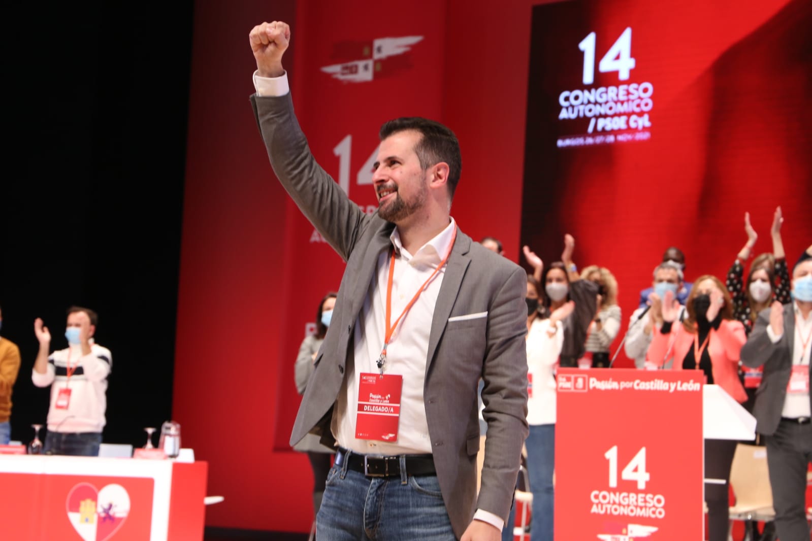 Luis Tudanca en el Congreso Autonómico de Burgos