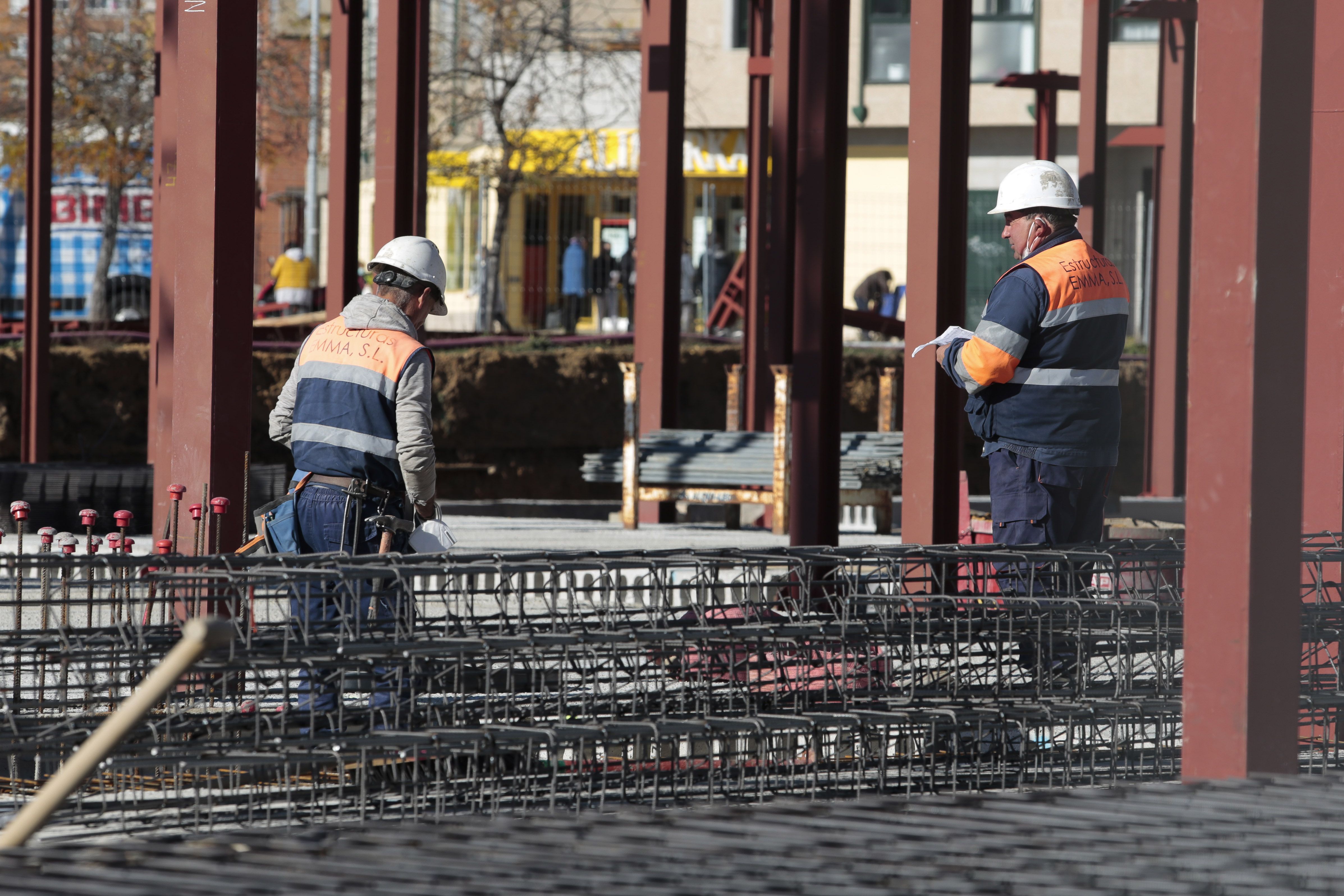 Trabajadores de una obra 