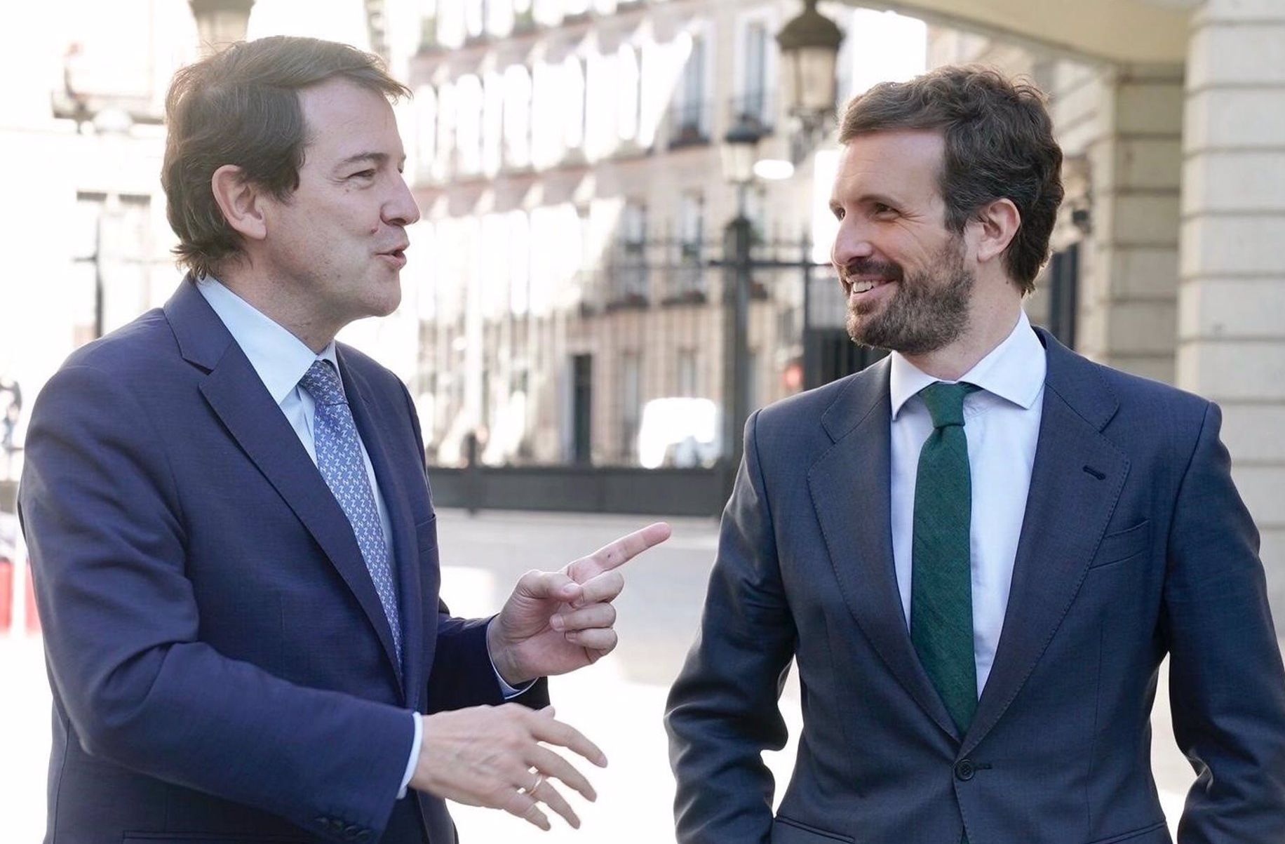 Alfonso Fernández Mañueco y Pablo Casado