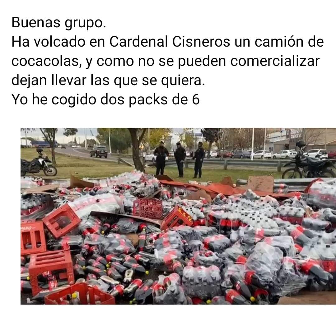 Publicación en un grupo de Zamora en redes sociales