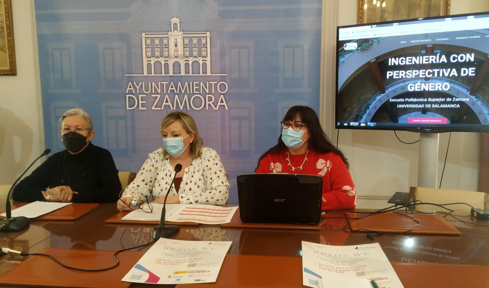 Un momento de la presentación de las actividades del Día de la mujer y la niña en la ciencia