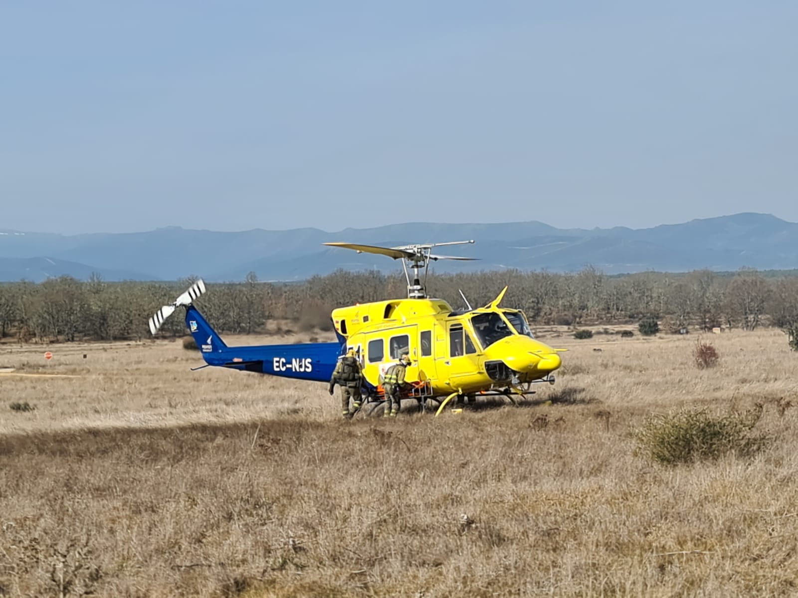 Imagen de archivo del helicóptero en la zona. INFOCyL 