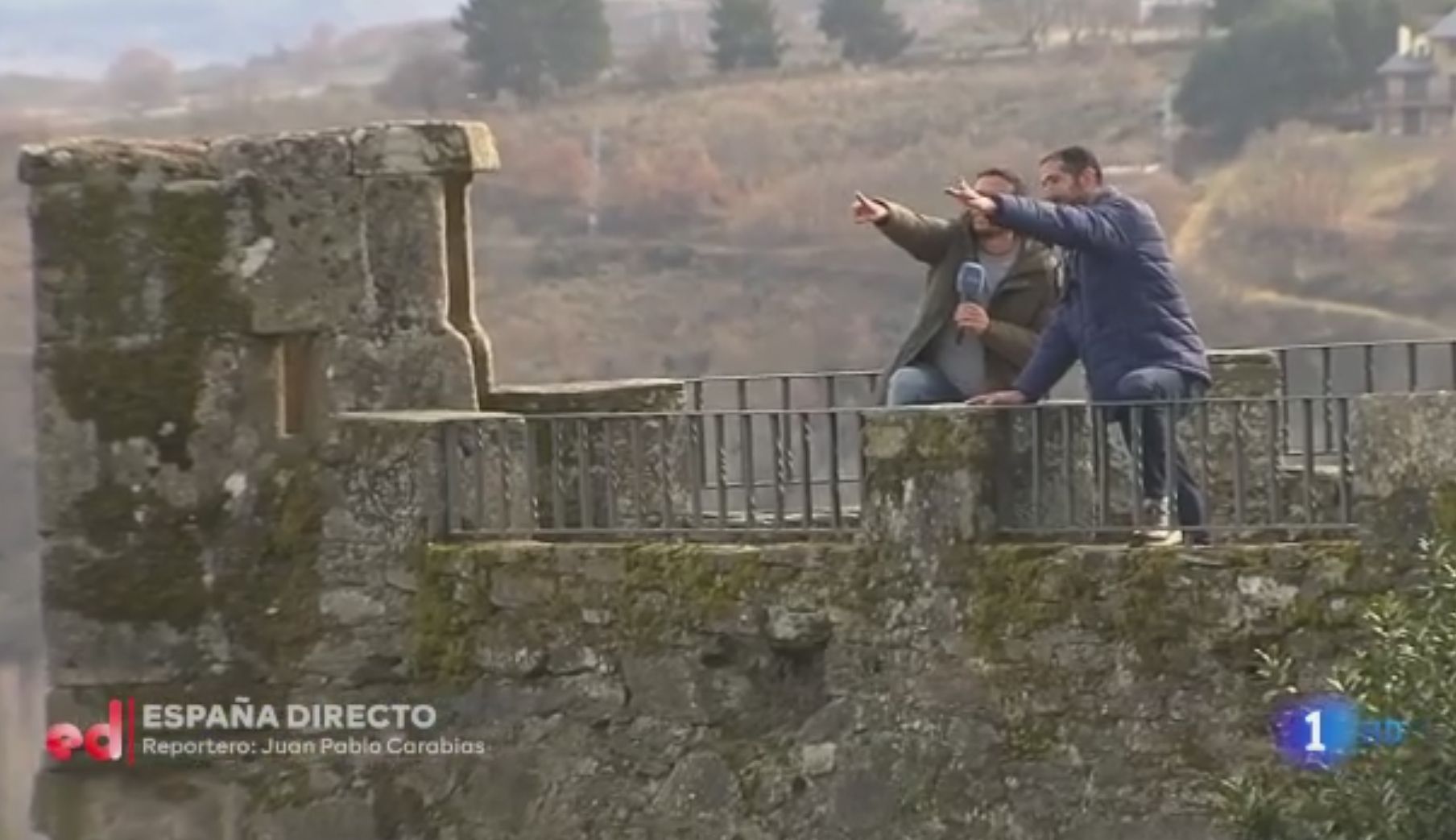 Un momento del reportaje de España Directo en Puebla de Sanabria