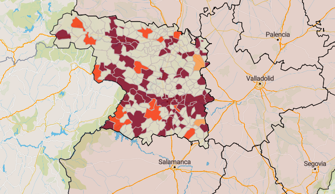 Municipios en riesgo este miércoles