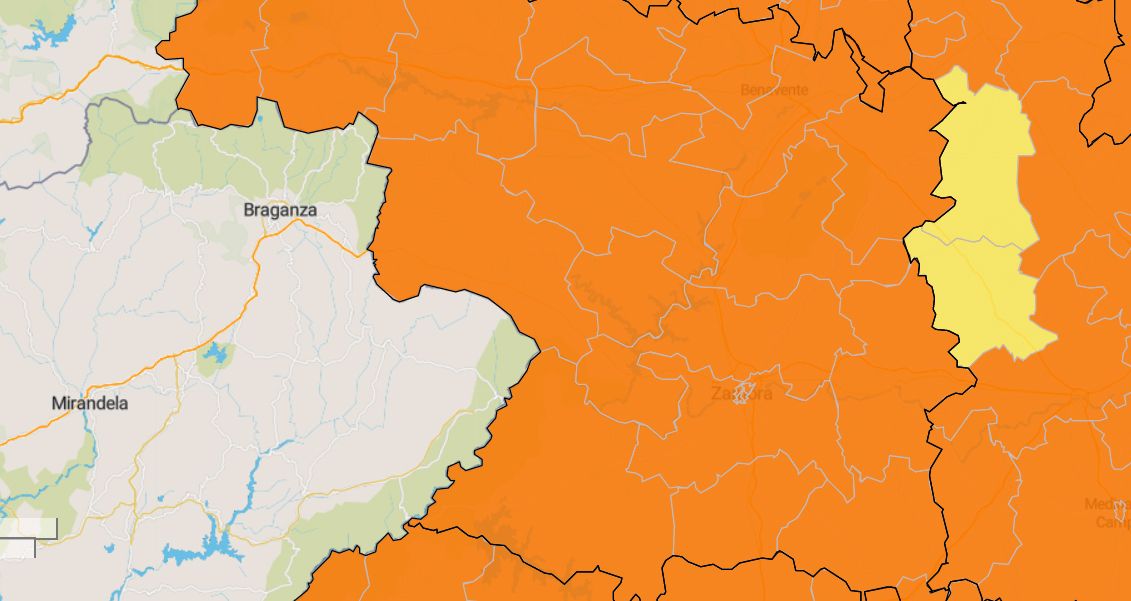 Mapa del coronavirus en las zonas básicas de salud de Zamora este miércoles