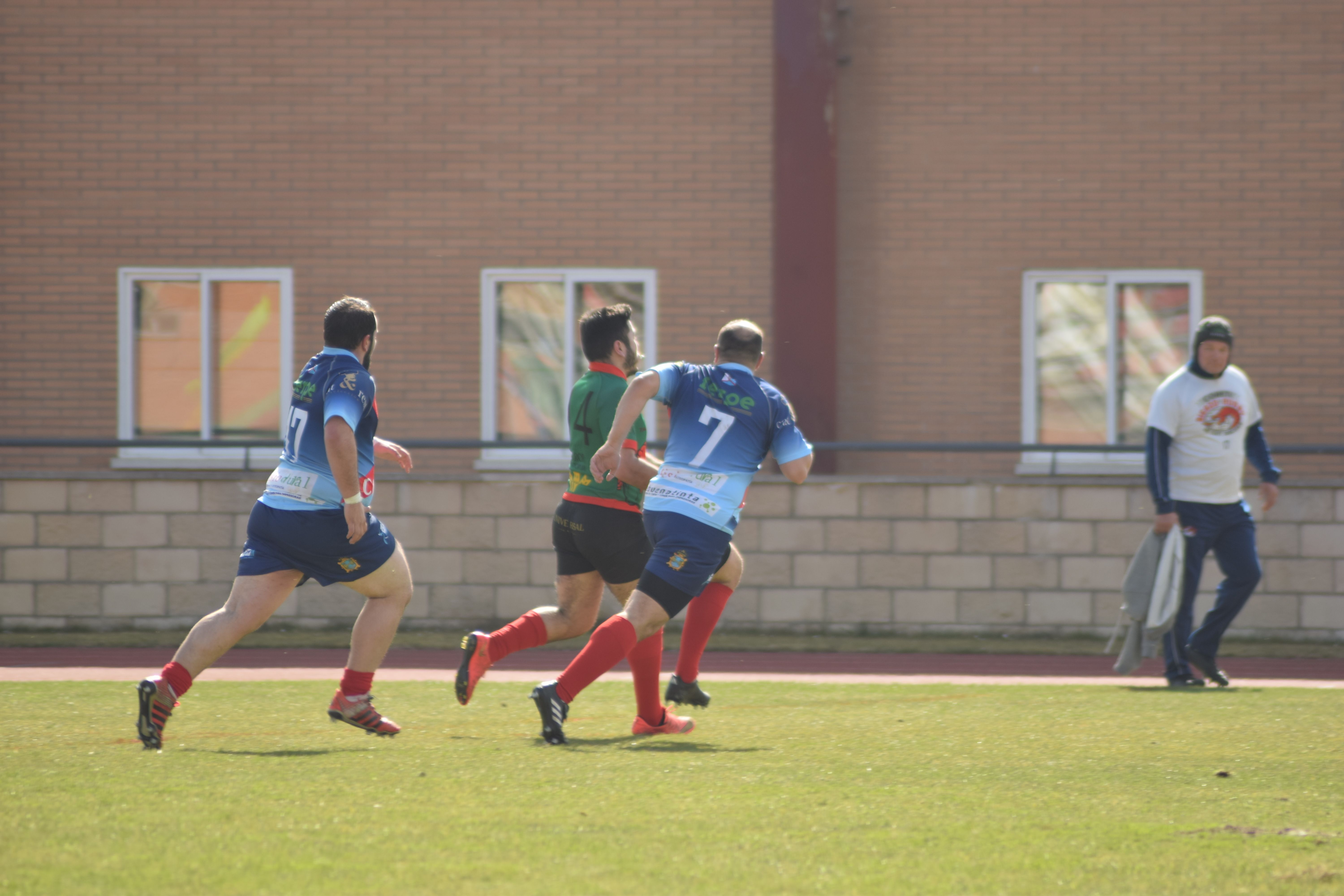 Partido de vuelta de las semifinales del play-off entre el Zamora Rugby y el Bierzo RC