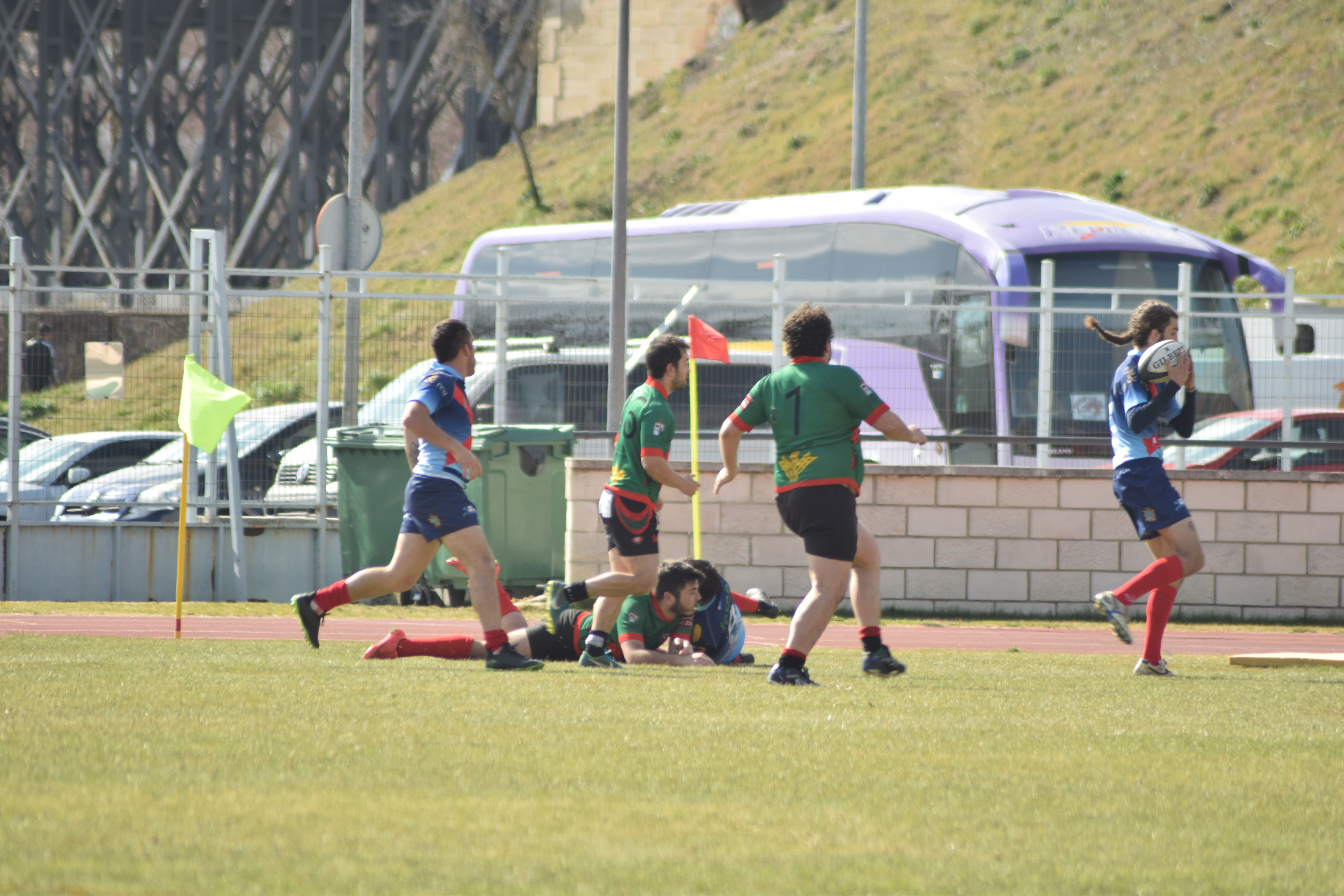 Partido de vuelta de las semifinales del play-off entre el Zamora Rugby y el Bierzo RC