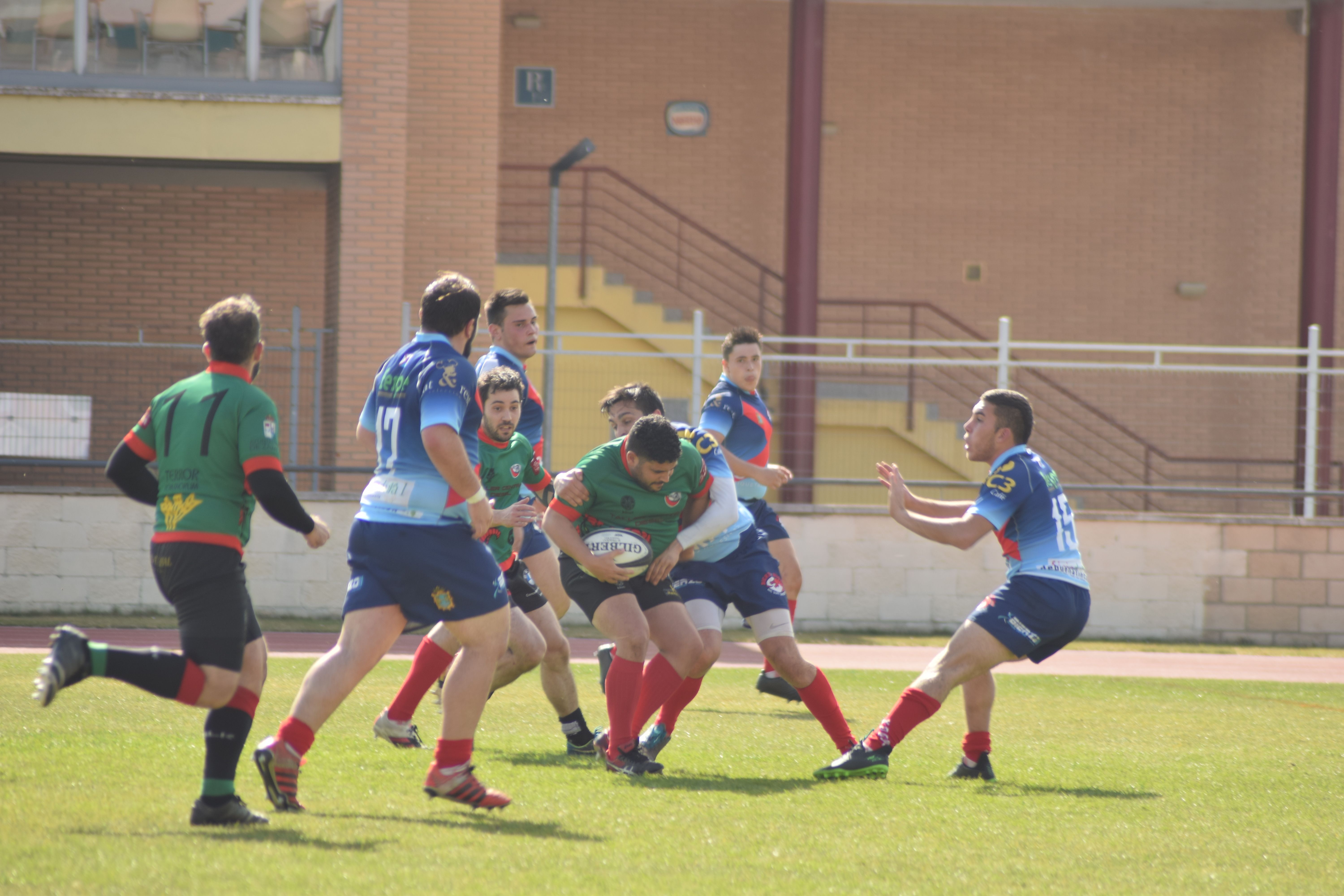 Partido de vuelta de las semifinales del play-off entre el Zamora Rugby y el Bierzo RC