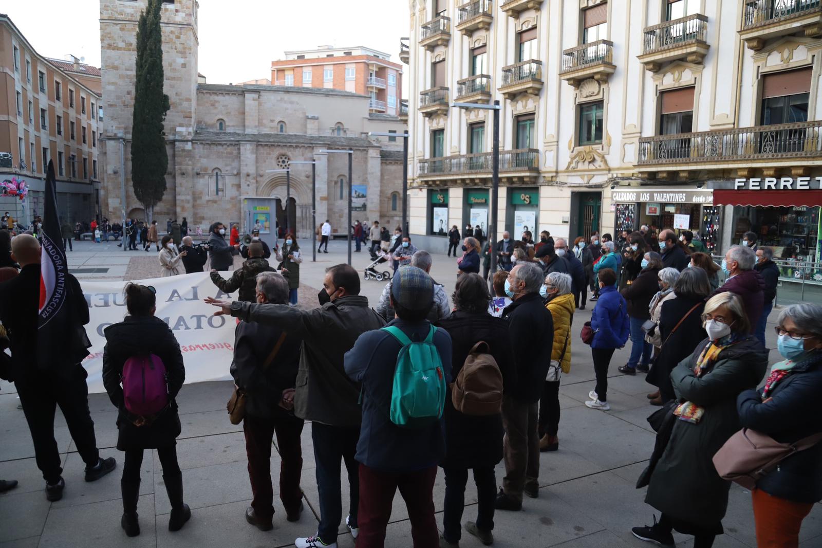 Concentración contra la guerra en Zamora